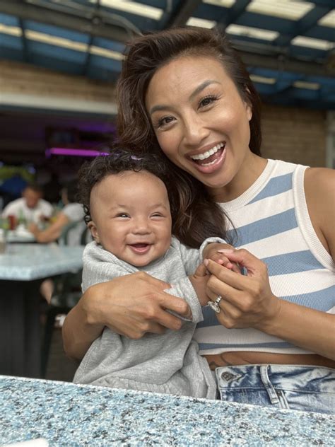 jeannie mai beach|Jeannie Mai Snuggles Up to Daughter Monaco at the Beach。